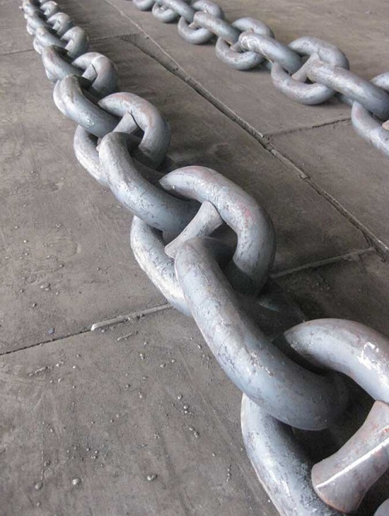 Marine Stud or Studless Link Anchor Chain for offshore cage